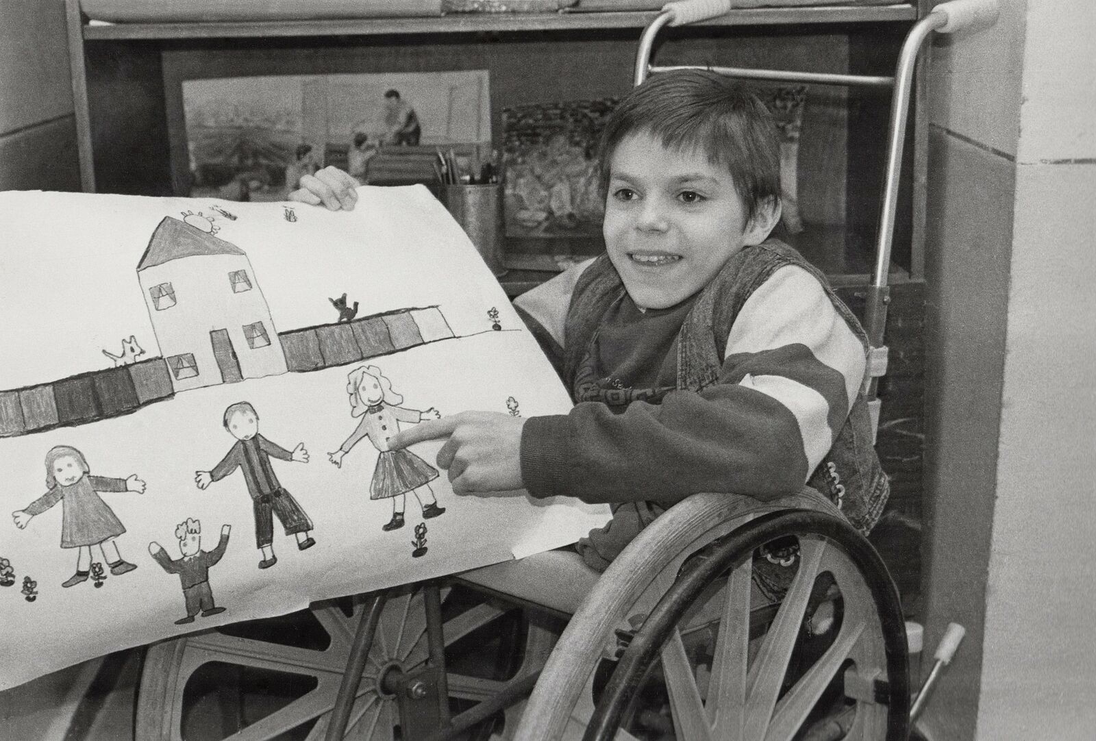 Конкурс рисунков в детском доме № 1. Ташкент, 2001