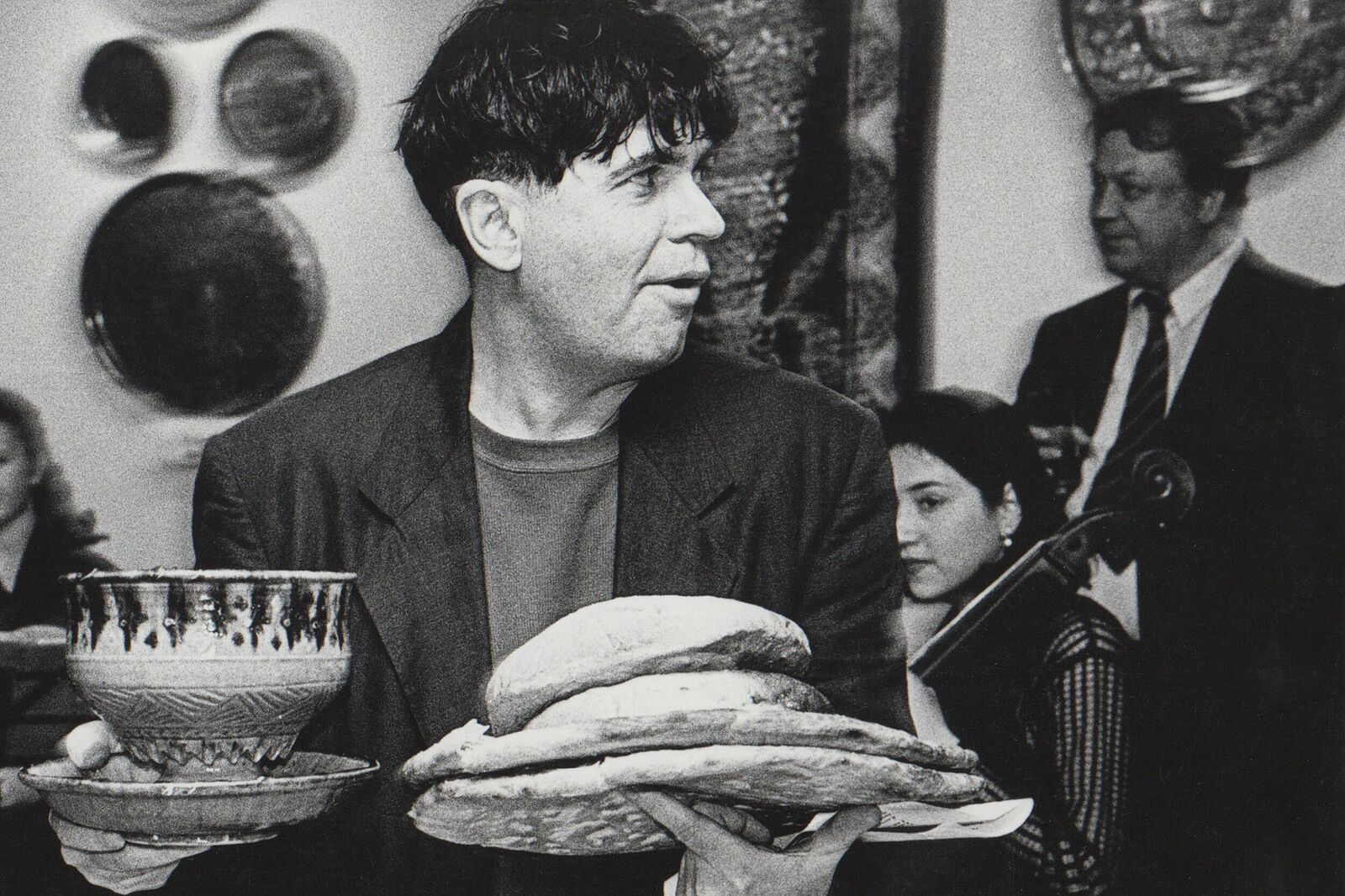 At the jazz festival at the ILKHOM Theater. Tashkent. 1999