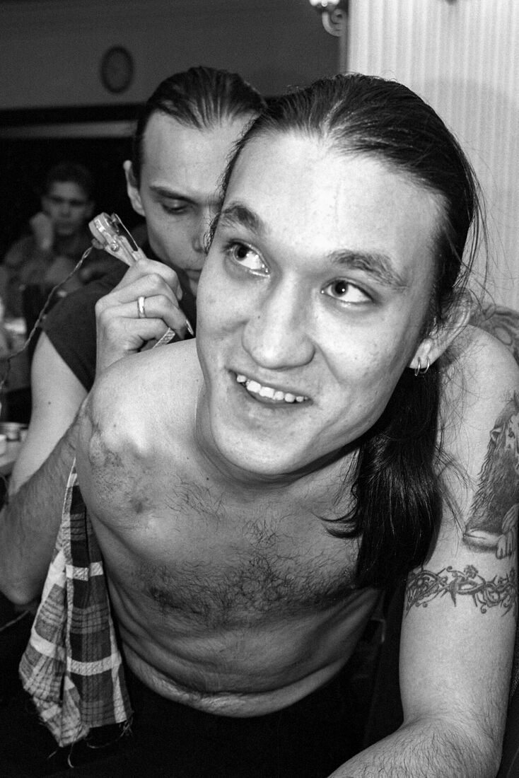 Первый  закрытый  фестиваль "Tattoo".        Ташкенте. 2001